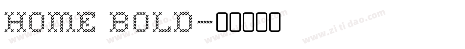Home Bold字体转换